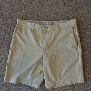 Original Penguin Men's Khaki Flat Front Shorts